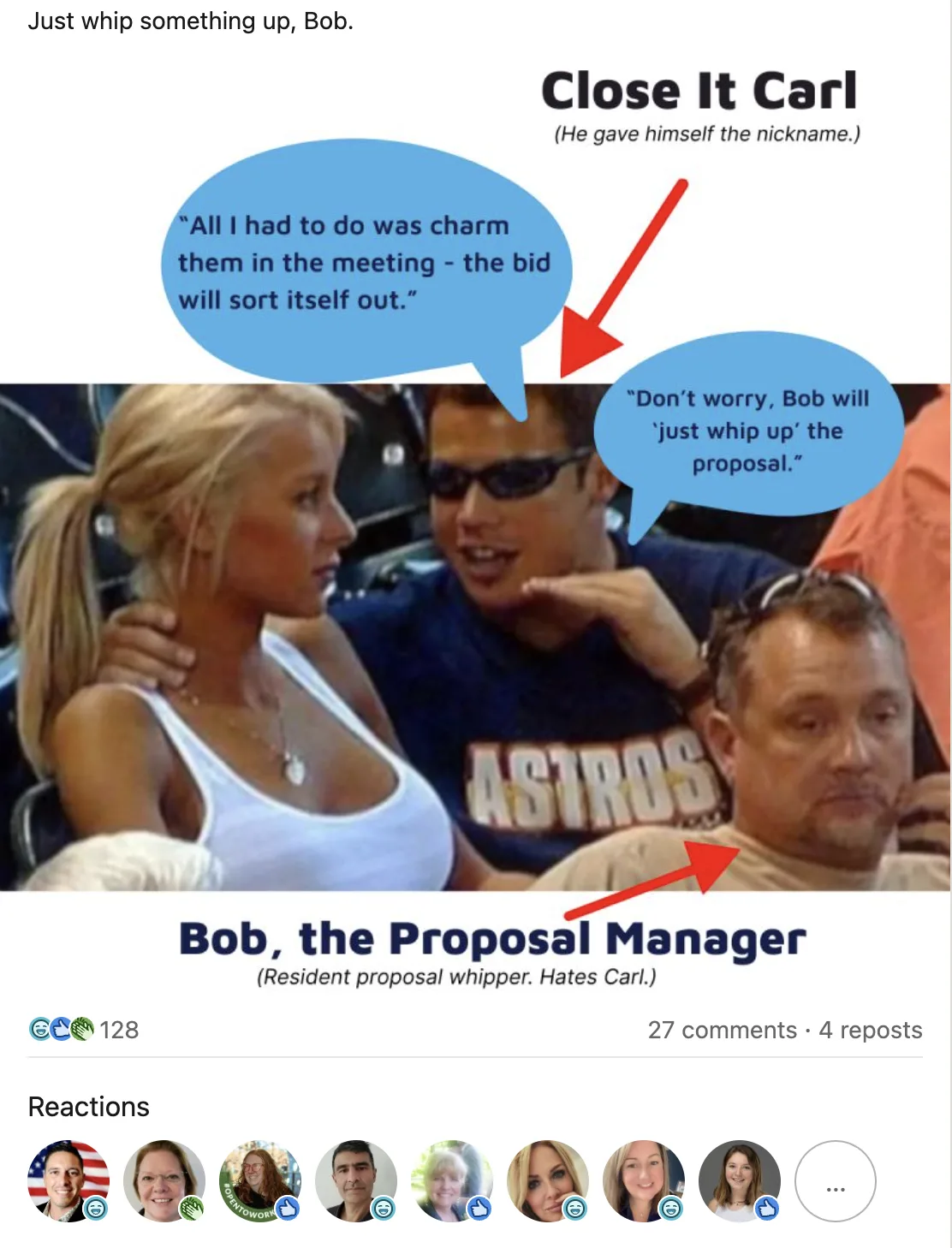 LinkedIn post: Close it Carl